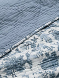 John Lewis blue floral quilt king size (British brand)