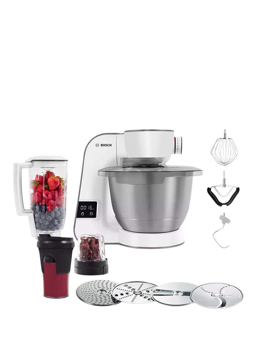 Bosch MUM5XW49GB 8-in-1 Stand Mixer Scale & Coffee Grinder, White