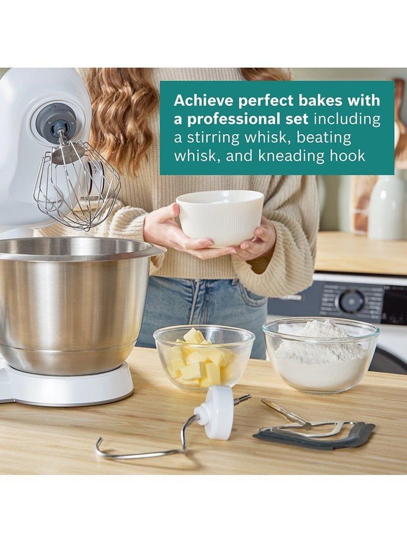 Bosch MUM5XW49GB stand mixer white 8-in-1 (British brand)