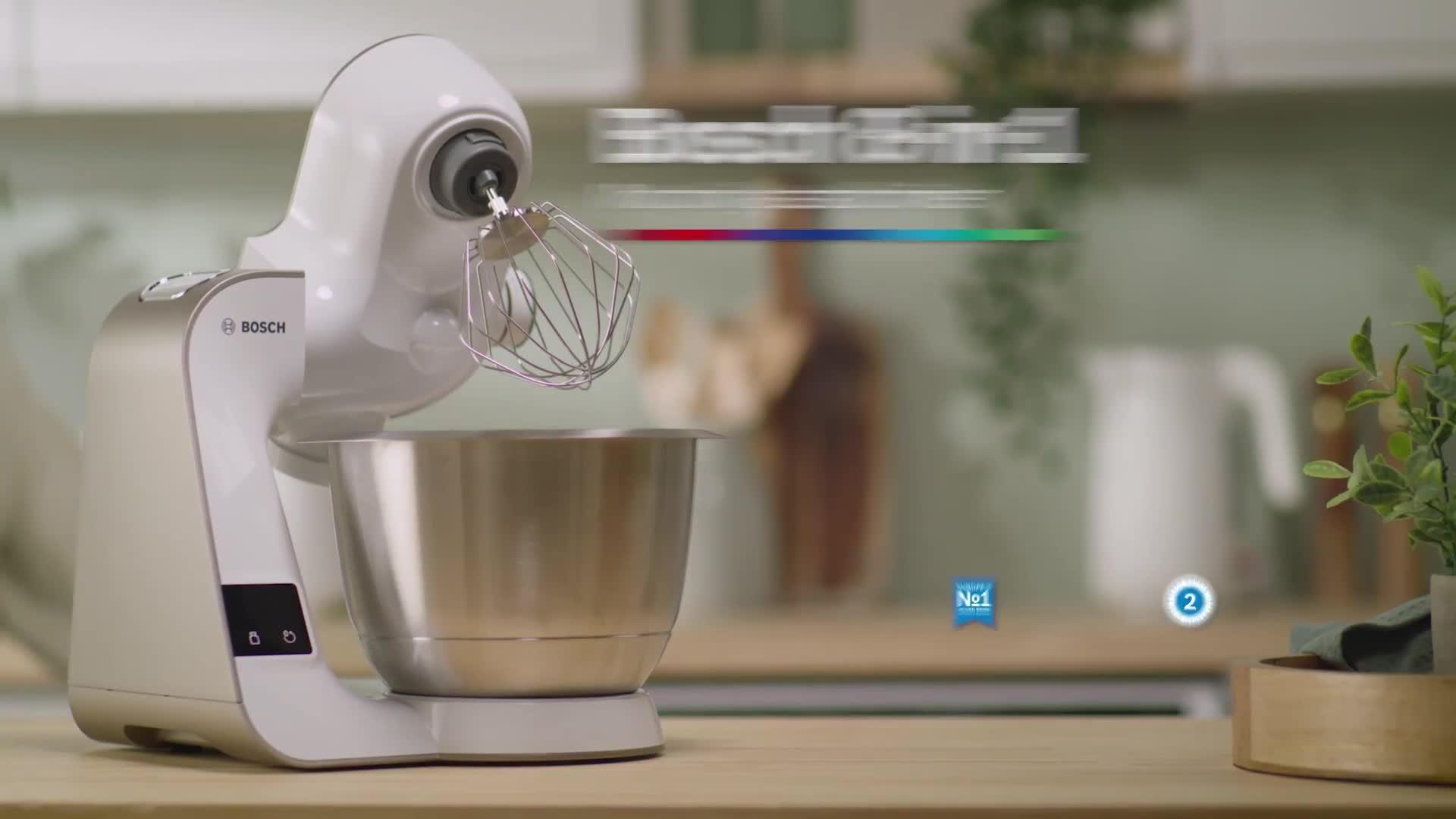 Bosch MUM5XW49GB stand mixer white 8-in-1 (British brand)