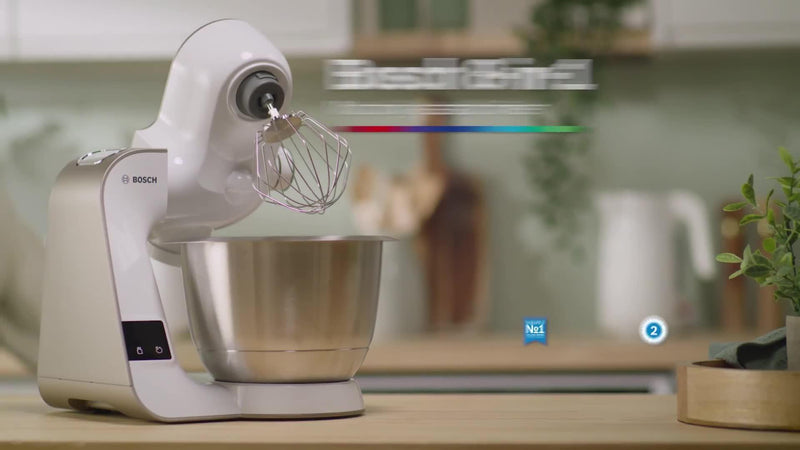 Bosch MUM5XW49GB stand mixer white 8-in-1 (British brand)
