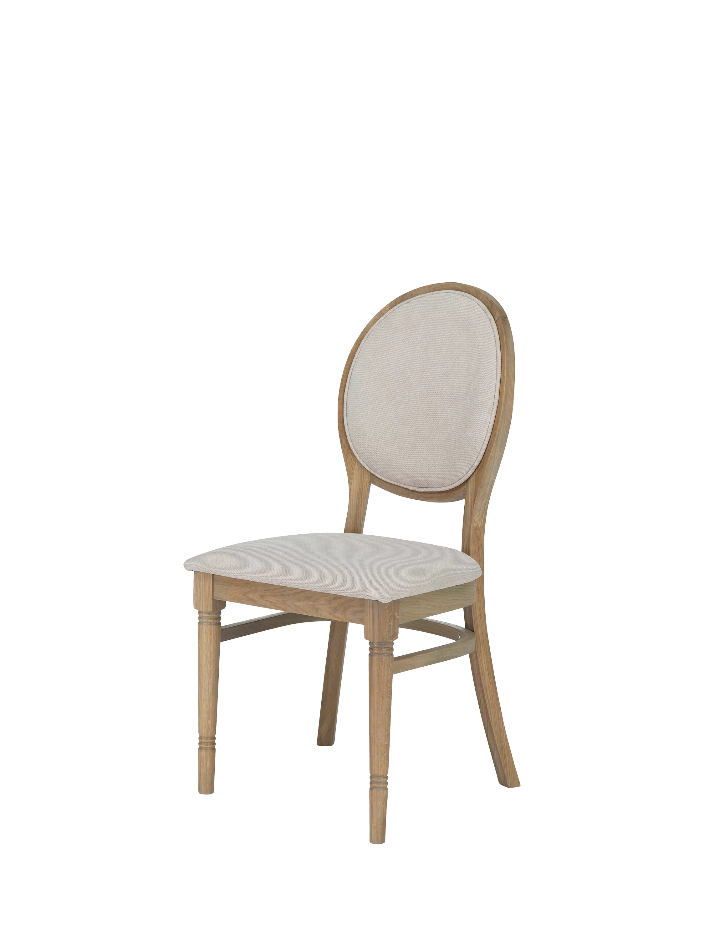 Laura Ashley upholstered dining chair set of 2 oak natural - British product