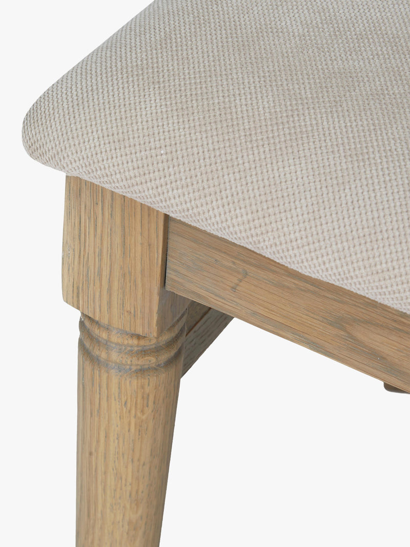 Laura Ashley upholstered dining chair set of 2 oak natural - British product