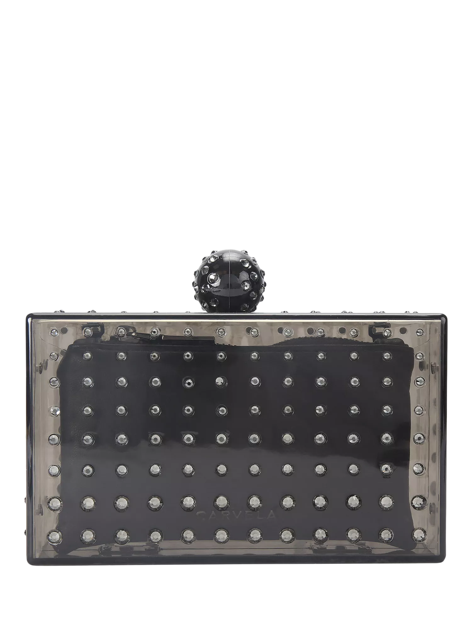 Carvela Cristallo Embellished Clutch Bag, imported from the UK