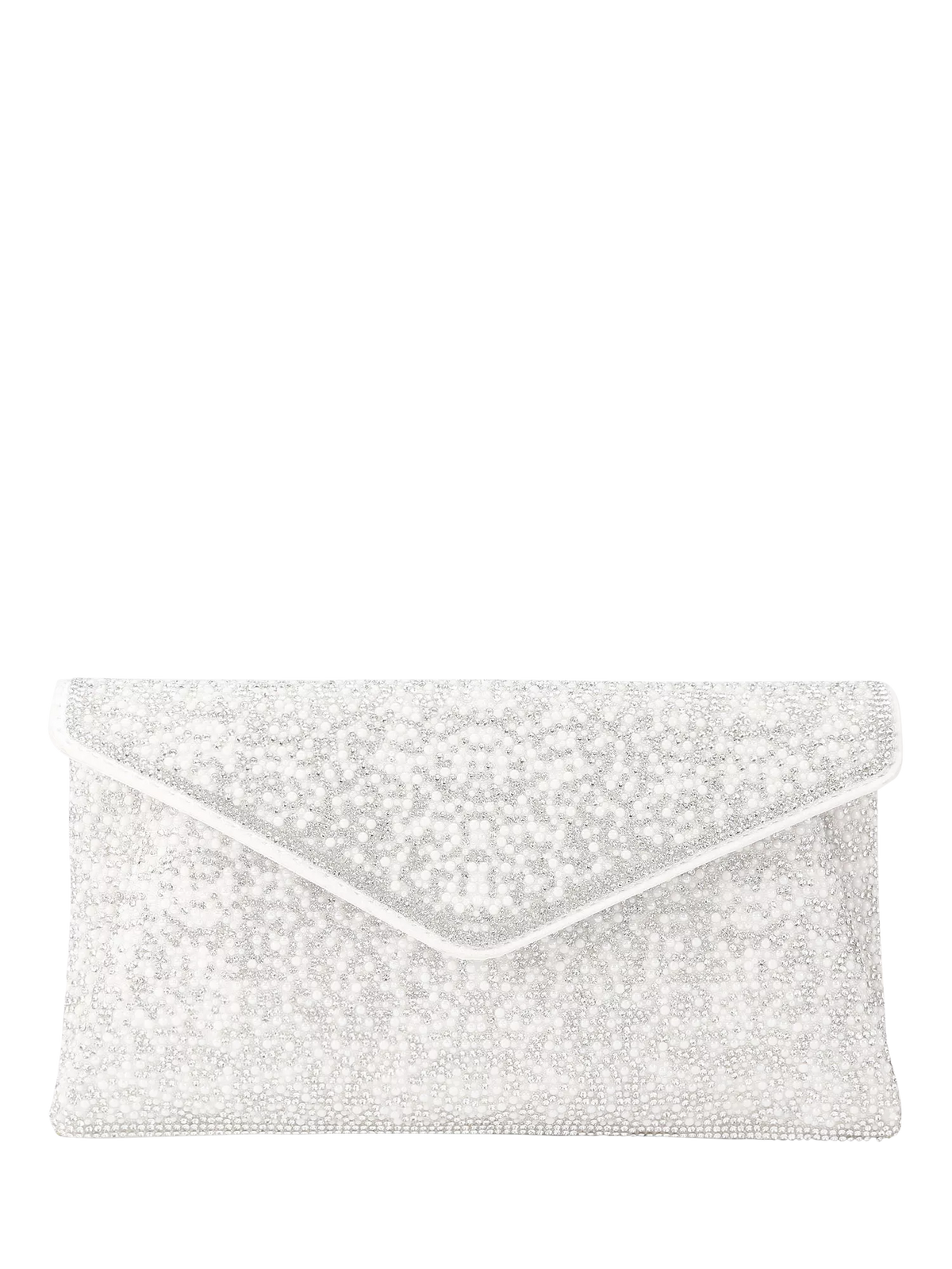 Carvela Stargaze embellished envelope clutch bag, imported from the UK
