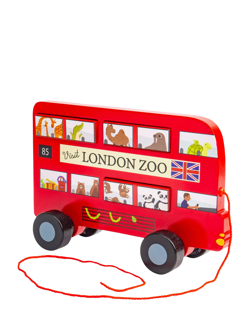 Bigjigs Toys London Bus pull-along toy - British product