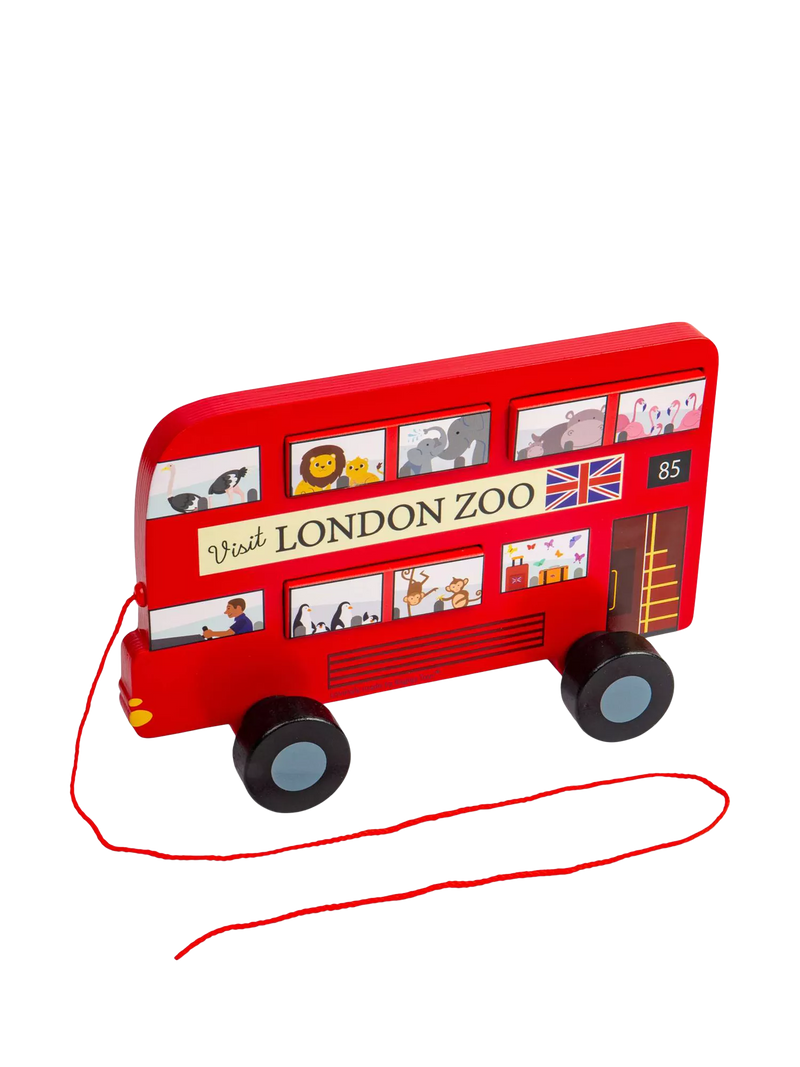 Bigjigs Toys London Bus pull-along toy - British product