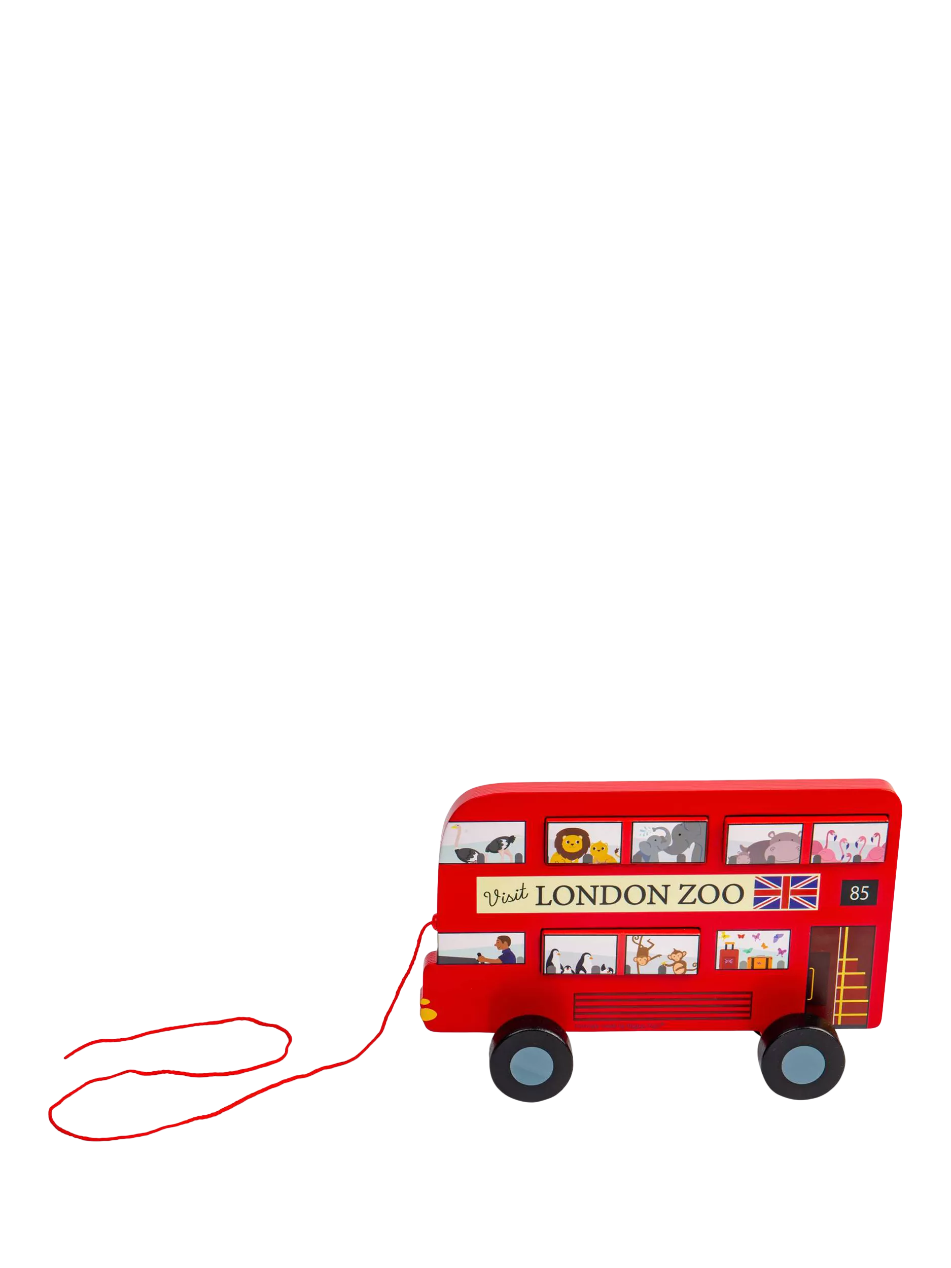 Bigjigs Toys London Bus pull-along toy - British product