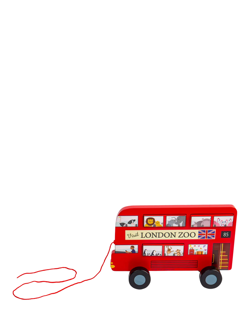 Bigjigs Toys London Bus pull-along toy - British product