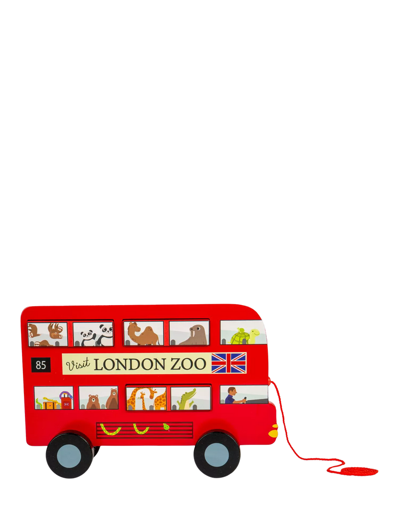 Bigjigs Toys London Bus pull-along toy - British product