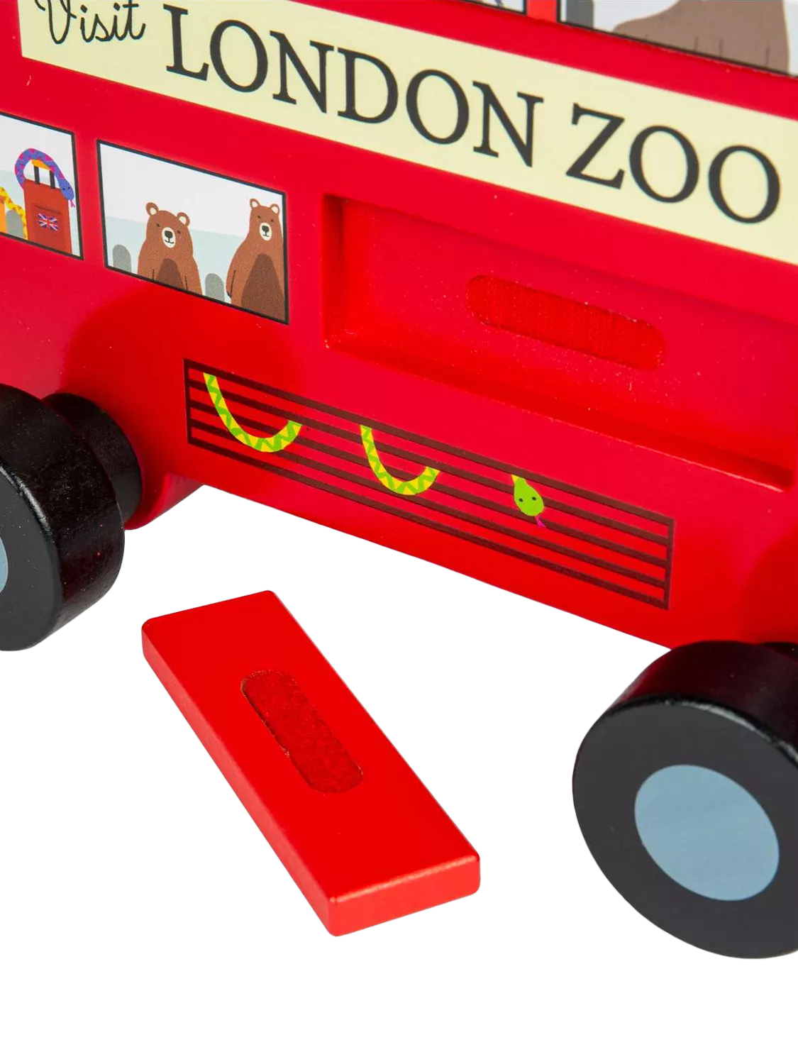 Bigjigs Toys London Bus pull-along toy - British product