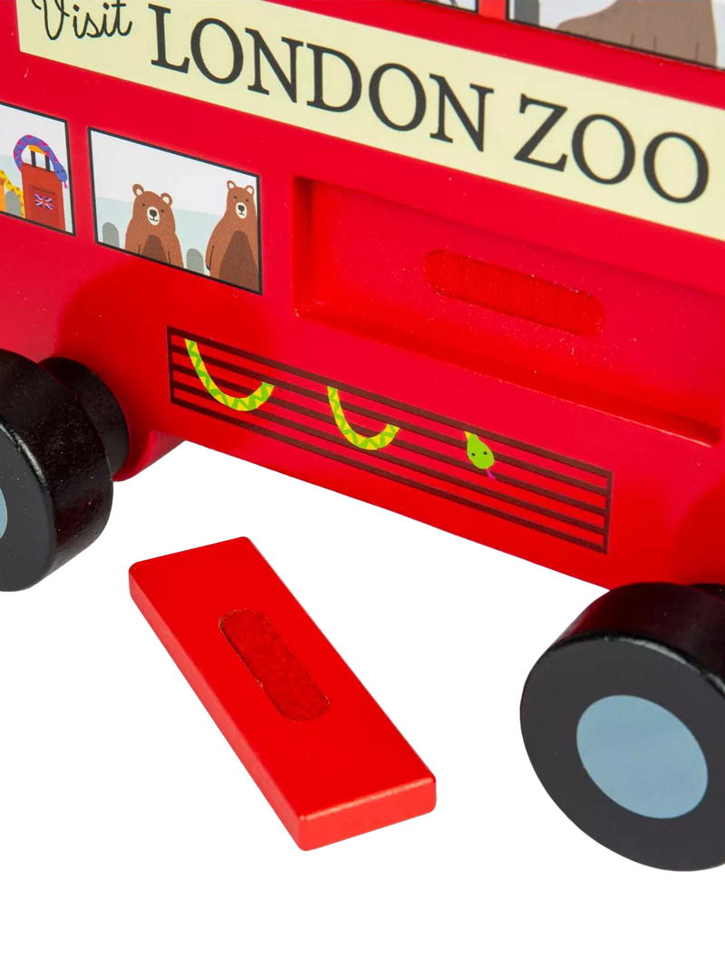 Bigjigs Toys London Bus pull-along toy - British product