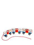 Bigjigs Toys wooden London tube pull-along toy - British product