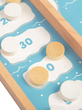 Bigjigs Toys ice puck game with wooden counters and board, imported from the UK