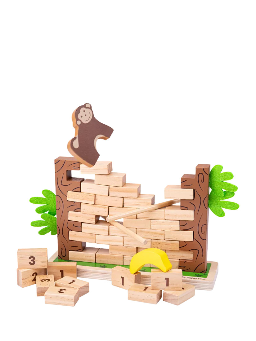 Bigjigs Toys Jungle Crash Game wooden board game, UK version