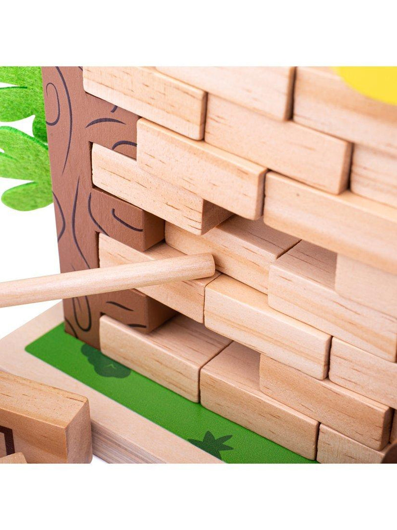 Bigjigs Toys Jungle Crash Game wooden board game, UK version
