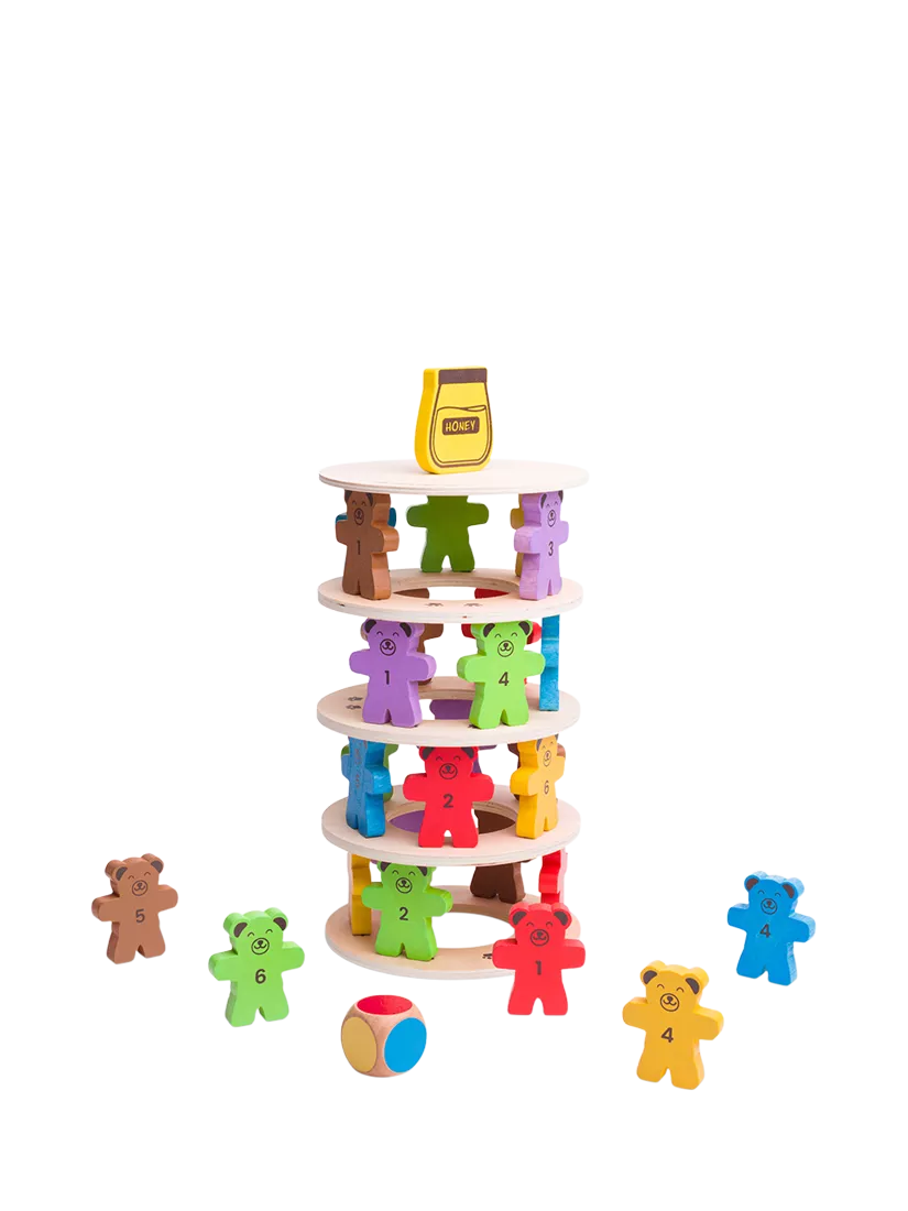 Bigjigs Toys Tumbling Teddies wooden game, UK version