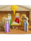 Bigjigs Toys wooden nativity set 13 pieces (British brand)