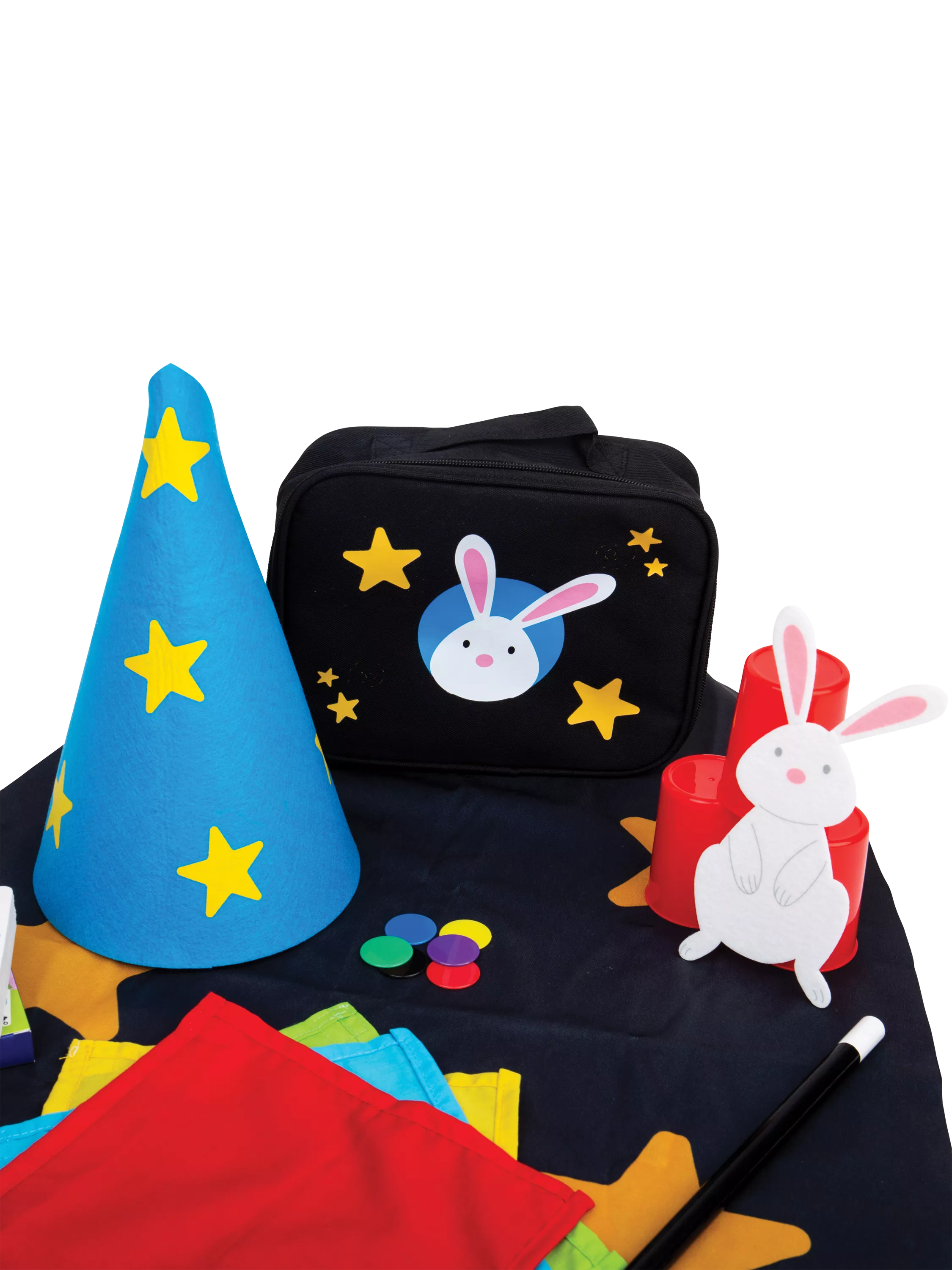 Bigjigs Toys magician kit with cape and wand (British brand)