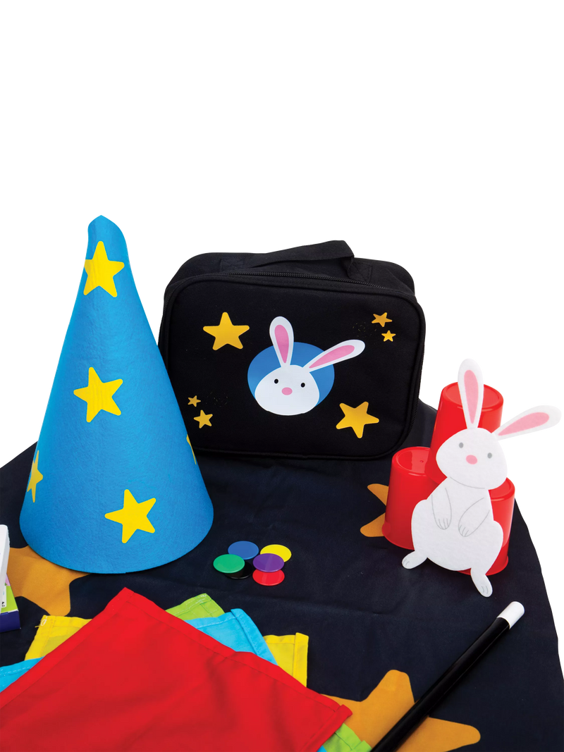 Bigjigs Toys magician kit with cape and wand (British brand)