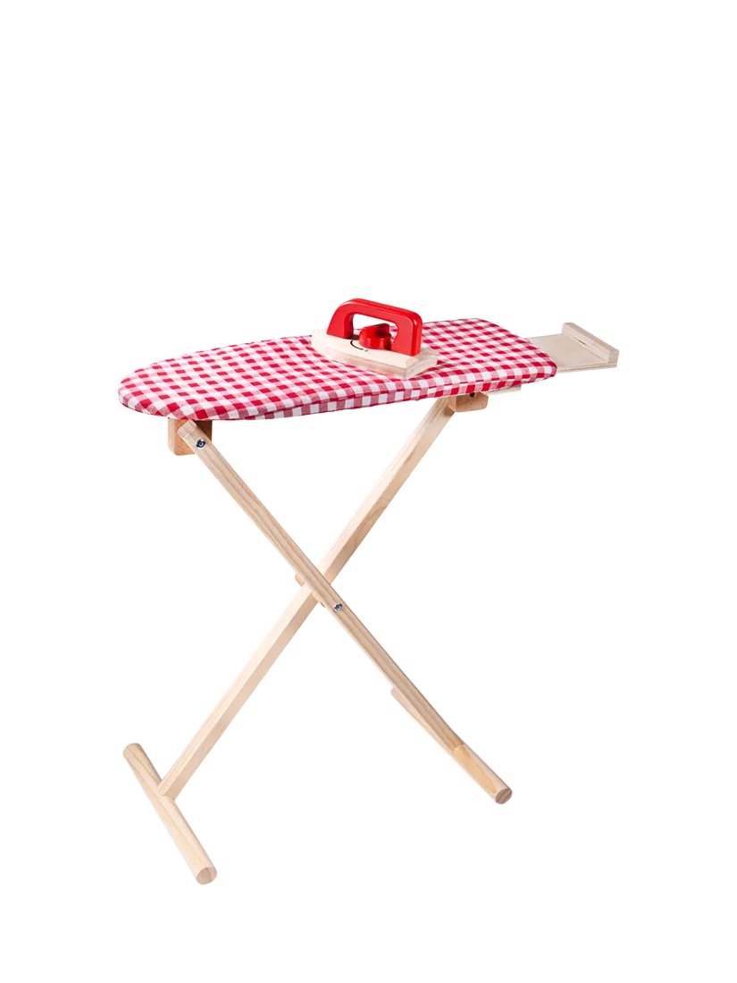 Bigjigs Toys wooden ironing board playset, imported from the UK