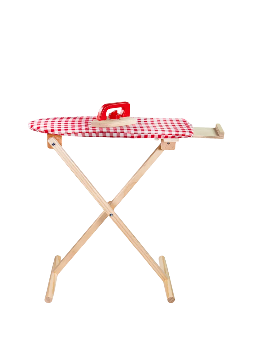 Bigjigs Toys wooden ironing board playset, imported from the UK