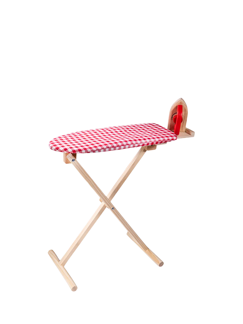 Bigjigs Toys wooden ironing board playset, imported from the UK