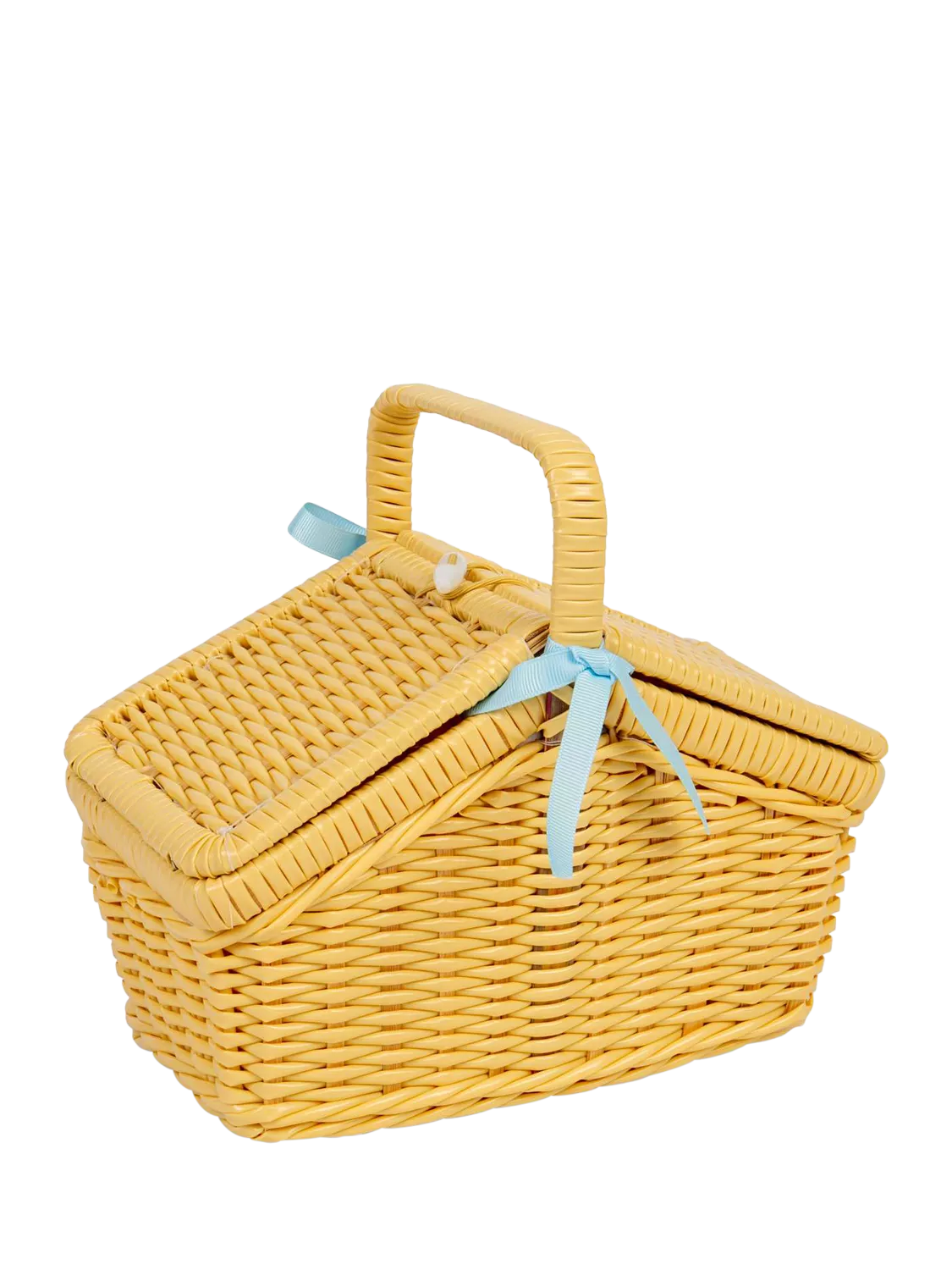 Bigjigs Toys picnic basket set with tin teacups and teapot - British product