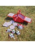 Bigjigs Toys spotted tea set, UK version