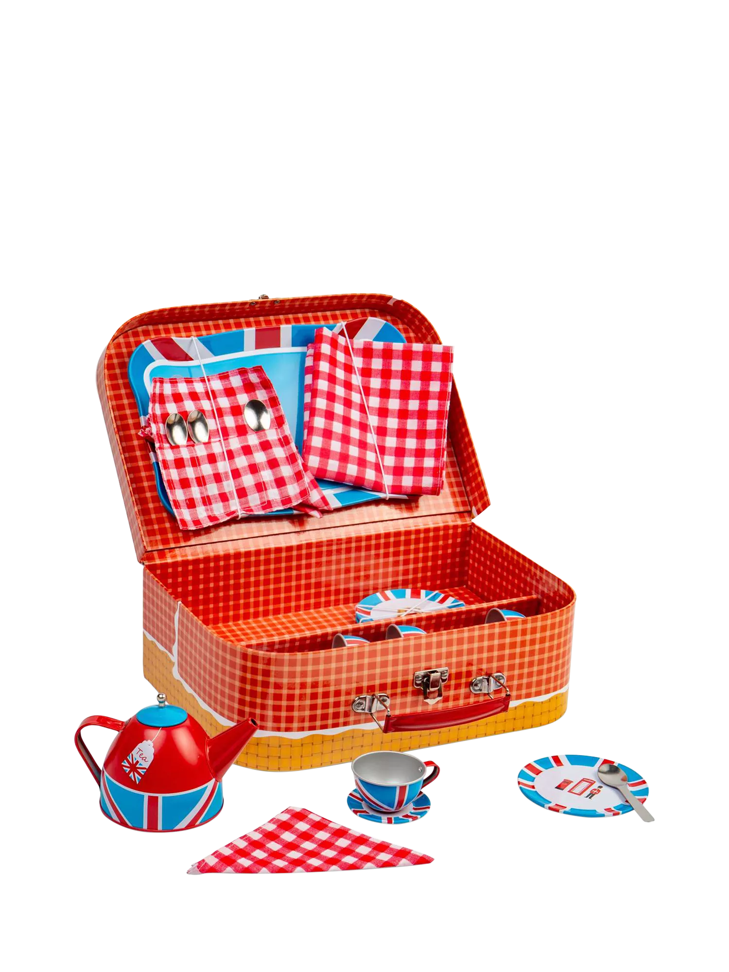 Bigjigs Toys London tin tea playset - British product