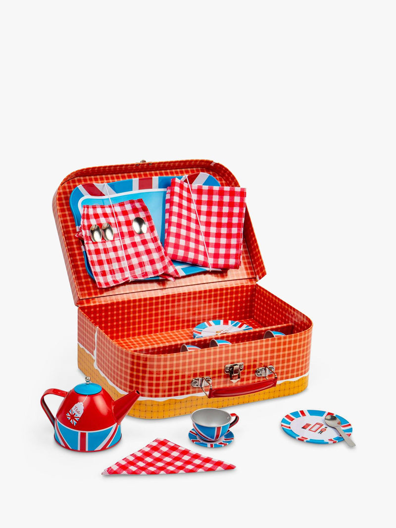 Bigjigs Toys London tin tea playset - British product