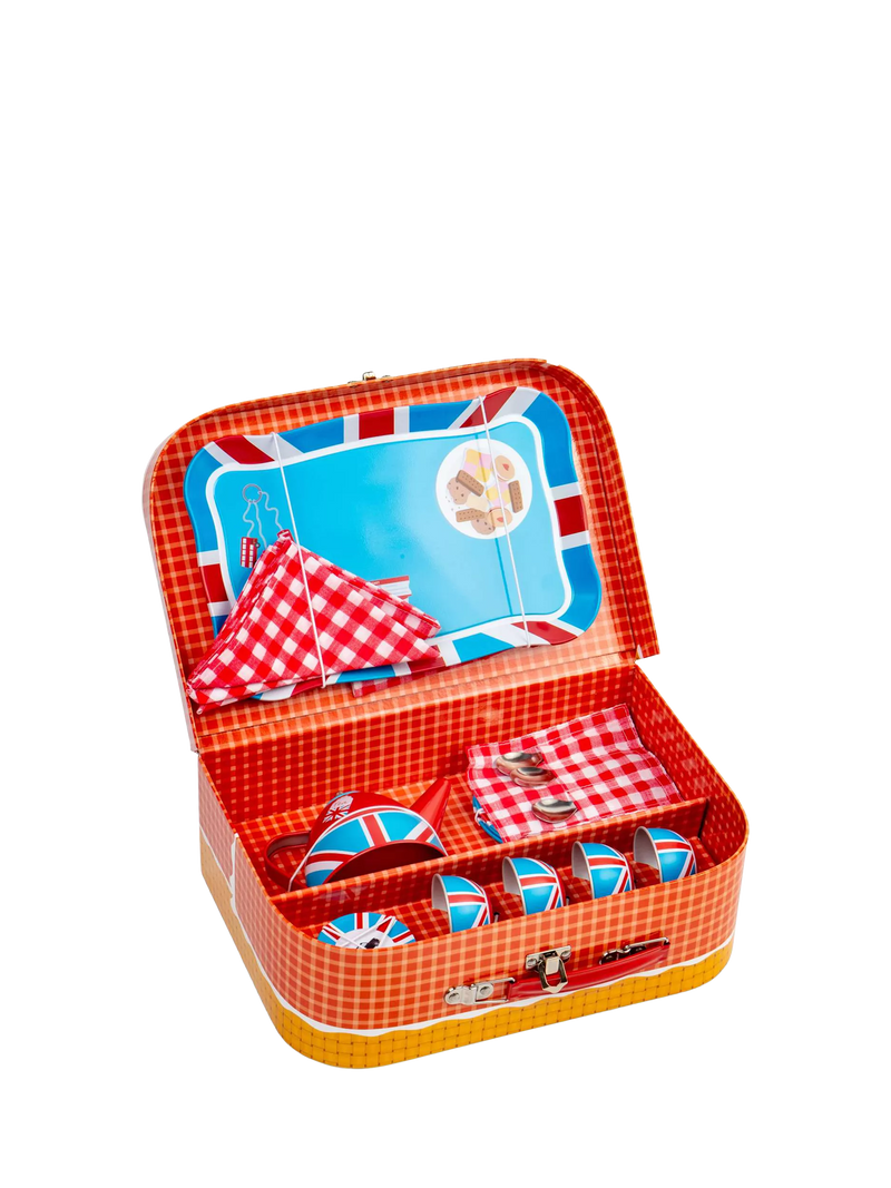 Bigjigs Toys London tin tea playset - British product