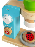 Bigjigs Toys wooden microscope with lenses and disks, UK version