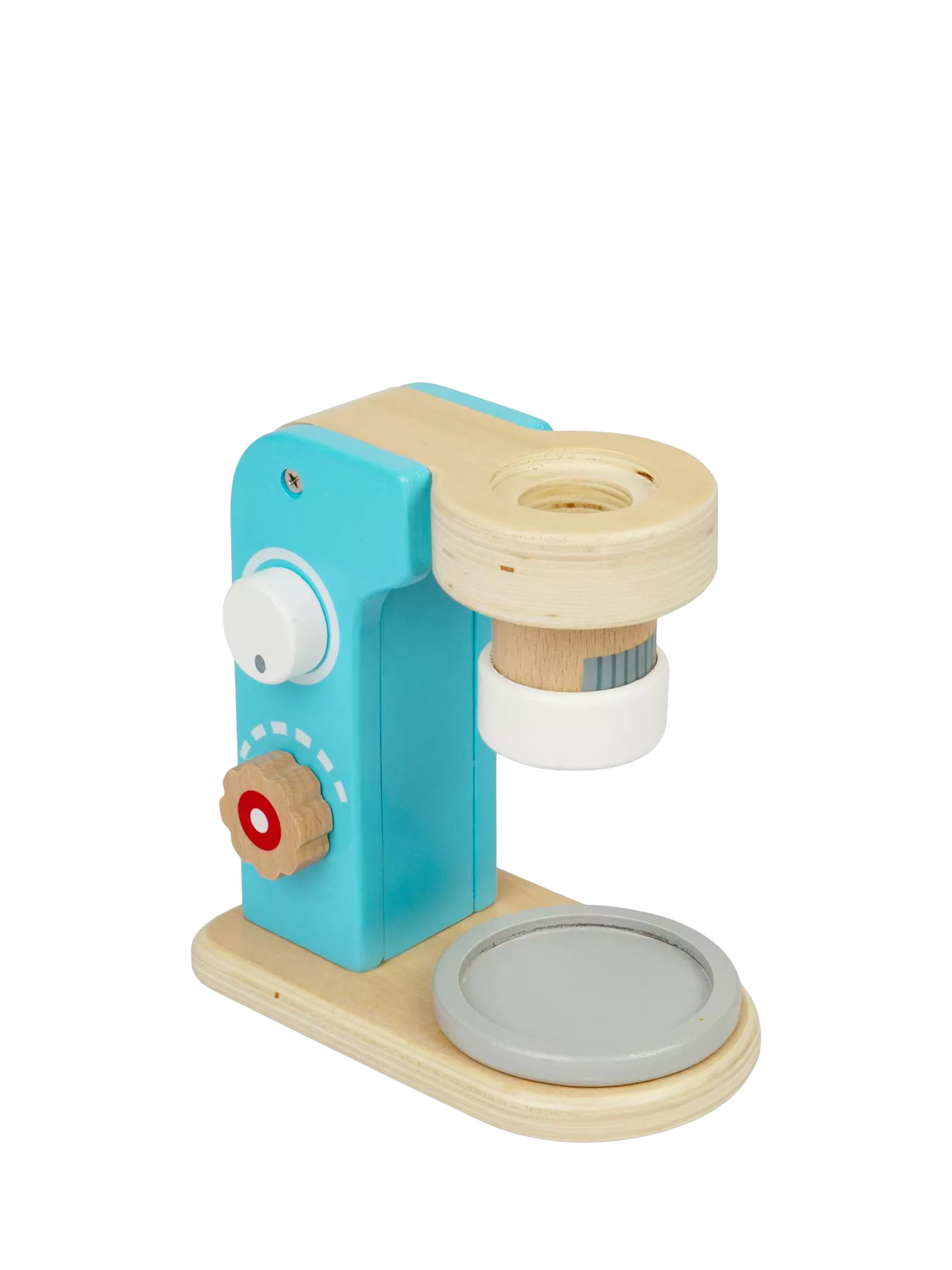 Bigjigs Toys wooden microscope with lenses and disks, UK version