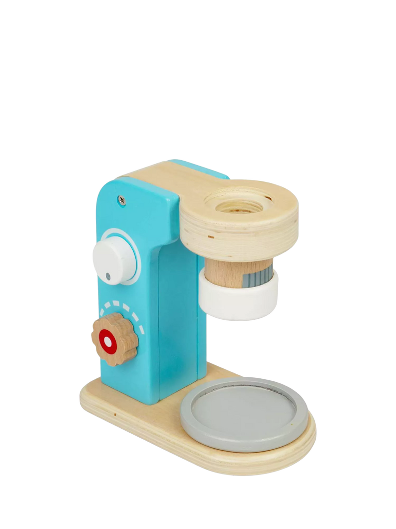 Bigjigs Toys wooden microscope with lenses and disks, UK version