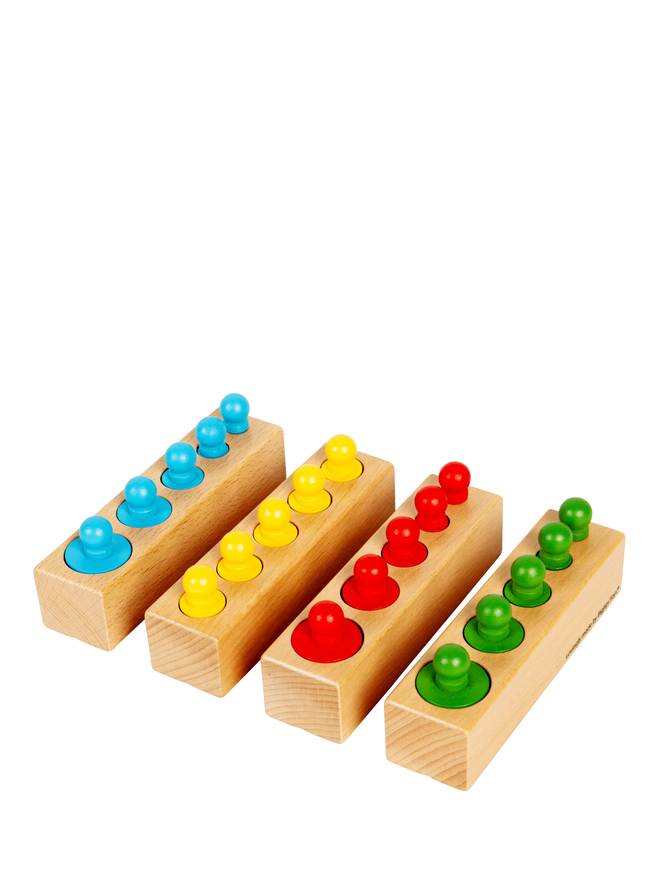 Bigjigs Toys peg blocks puzzle 24 pieces - British product