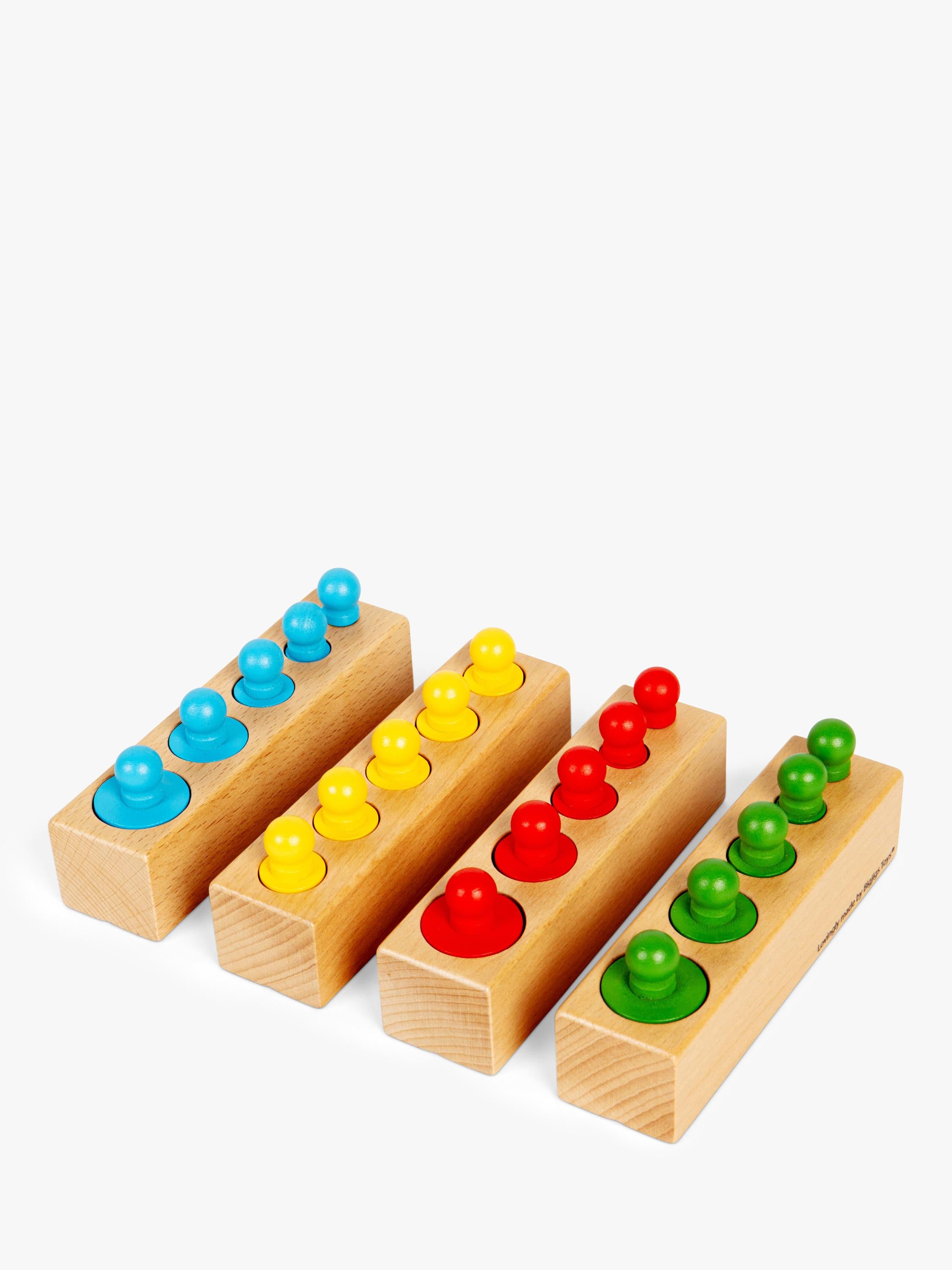 Bigjigs Toys peg blocks puzzle 24 pieces - British product