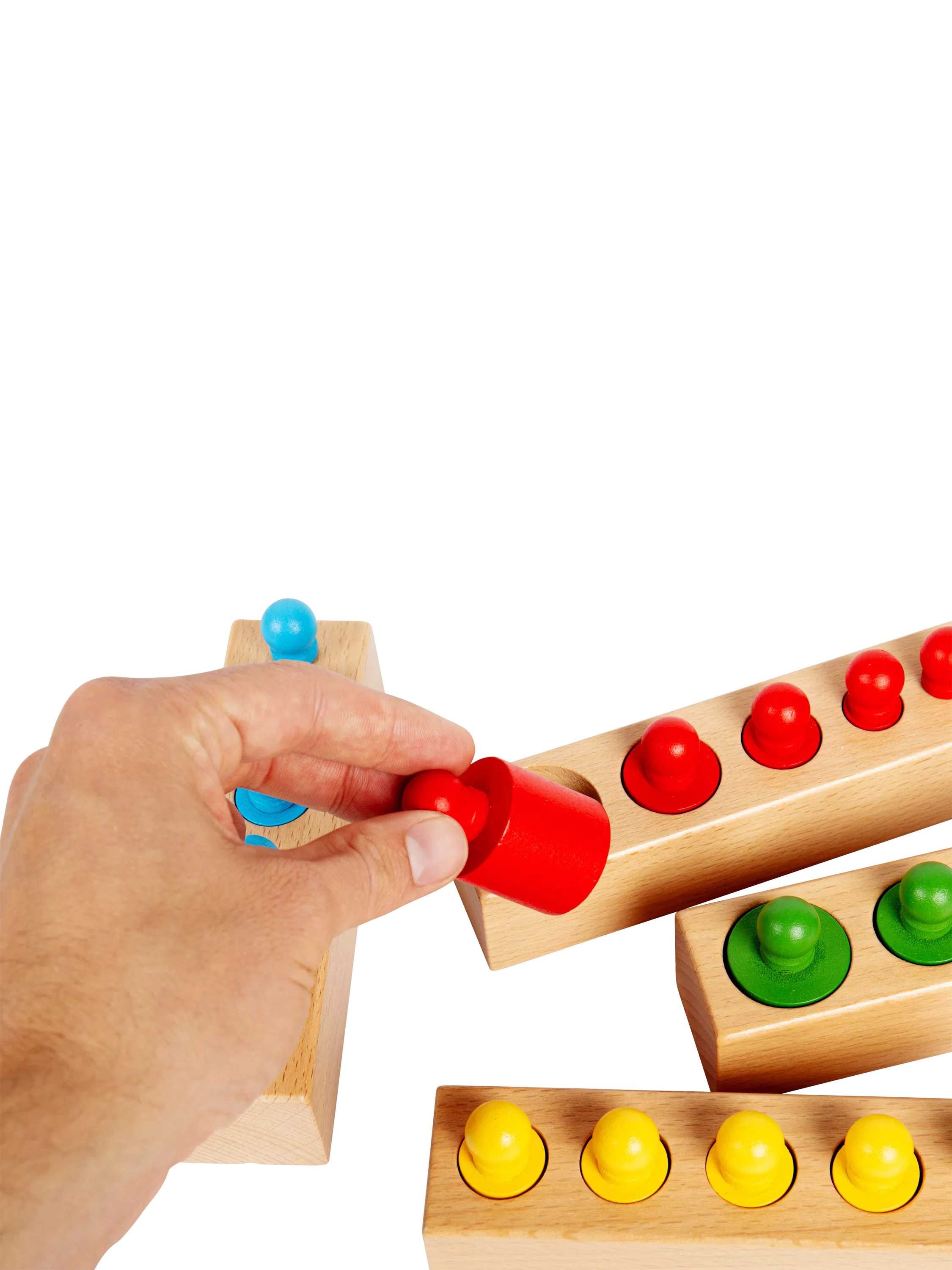 Bigjigs Toys peg blocks puzzle 24 pieces - British product