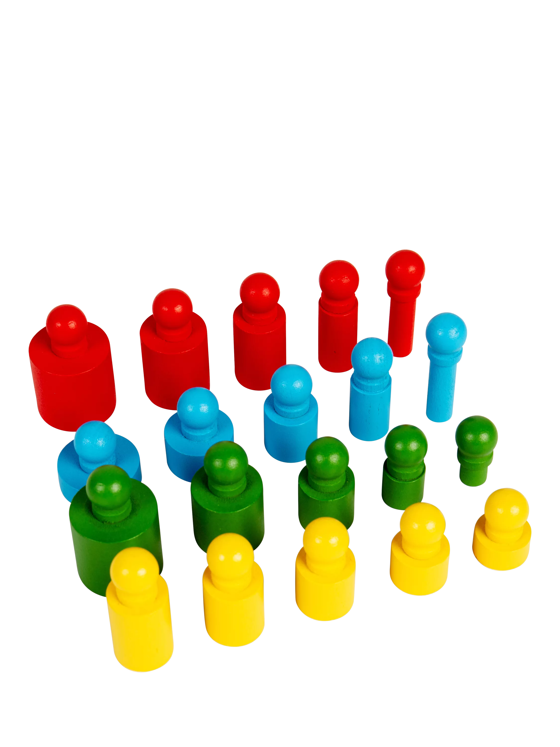 Bigjigs Toys peg blocks puzzle 24 pieces - British product