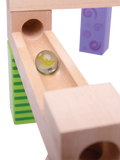 Bigjigs Toys wooden marble run 53 pieces (British brand)