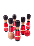 Bigjigs Toys wooden guardsman skittles game, imported from the UK