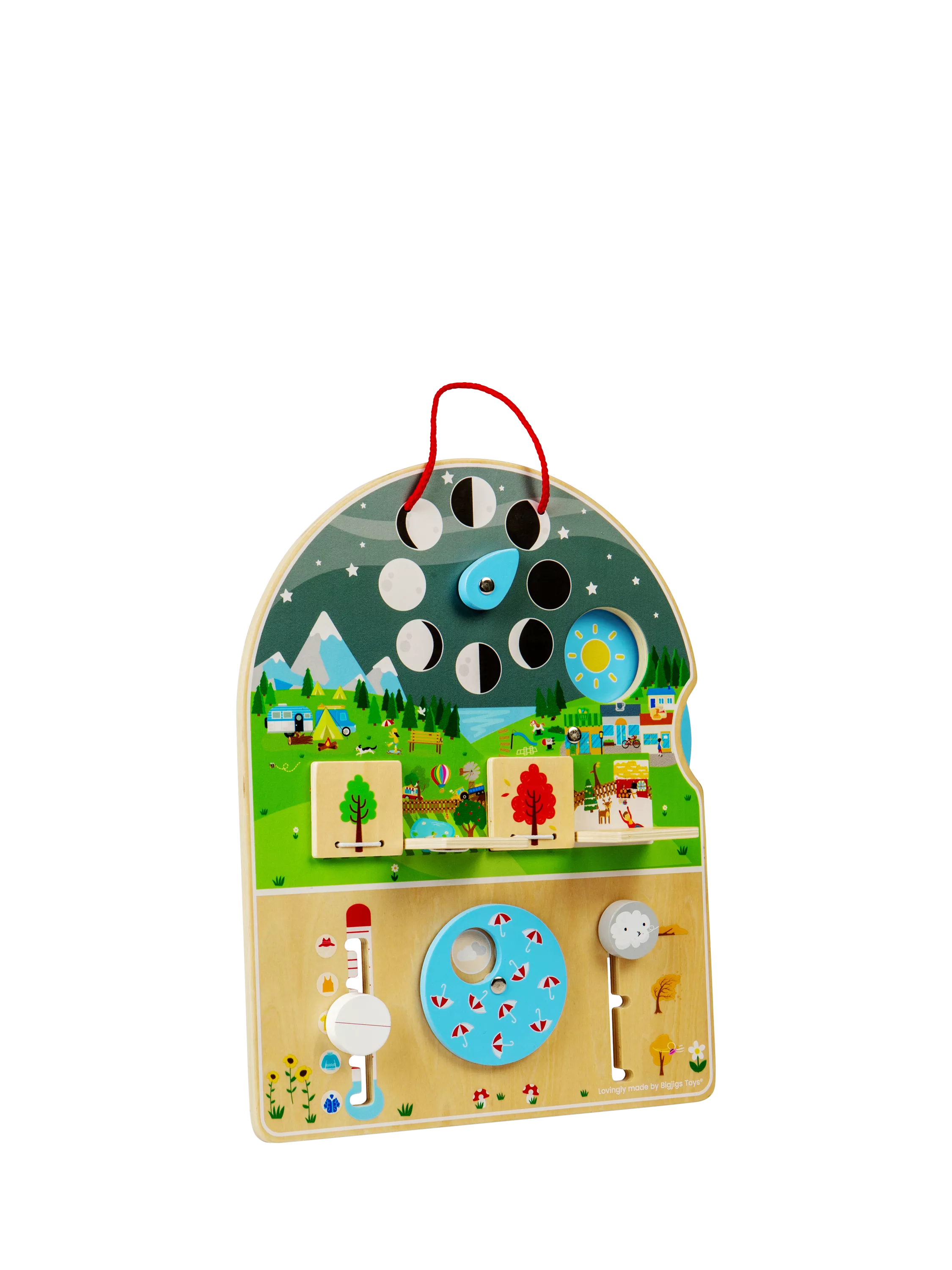 Bigjigs Toys wooden weather board activity toy, imported from the UK