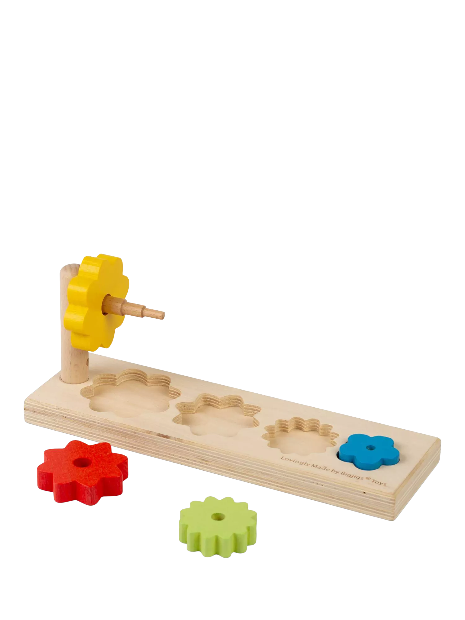 Bigjigs Toys wooden Flower Sorter shape-matching toy - British product