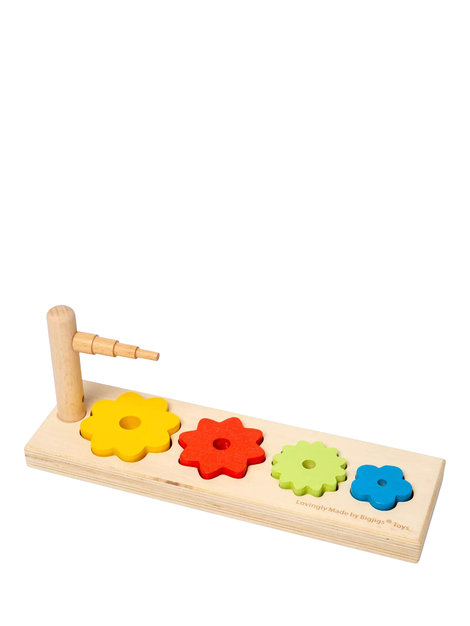 Bigjigs Toys wooden Flower Sorter shape-matching toy - British product