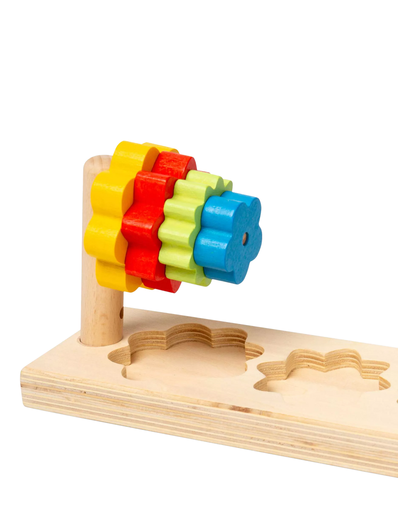Bigjigs Toys wooden Flower Sorter shape-matching toy - British product