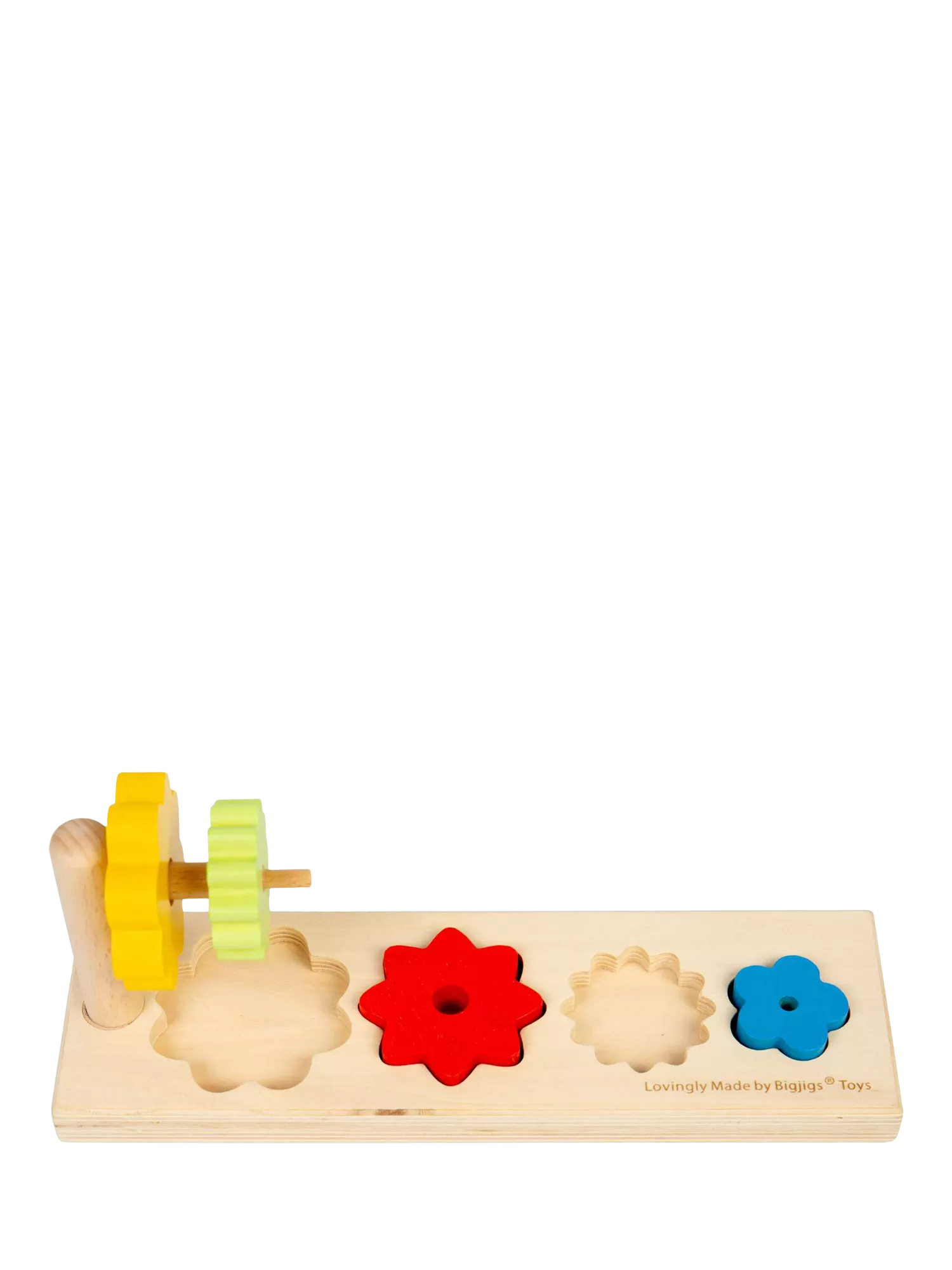 Bigjigs Toys wooden Flower Sorter shape-matching toy - British product