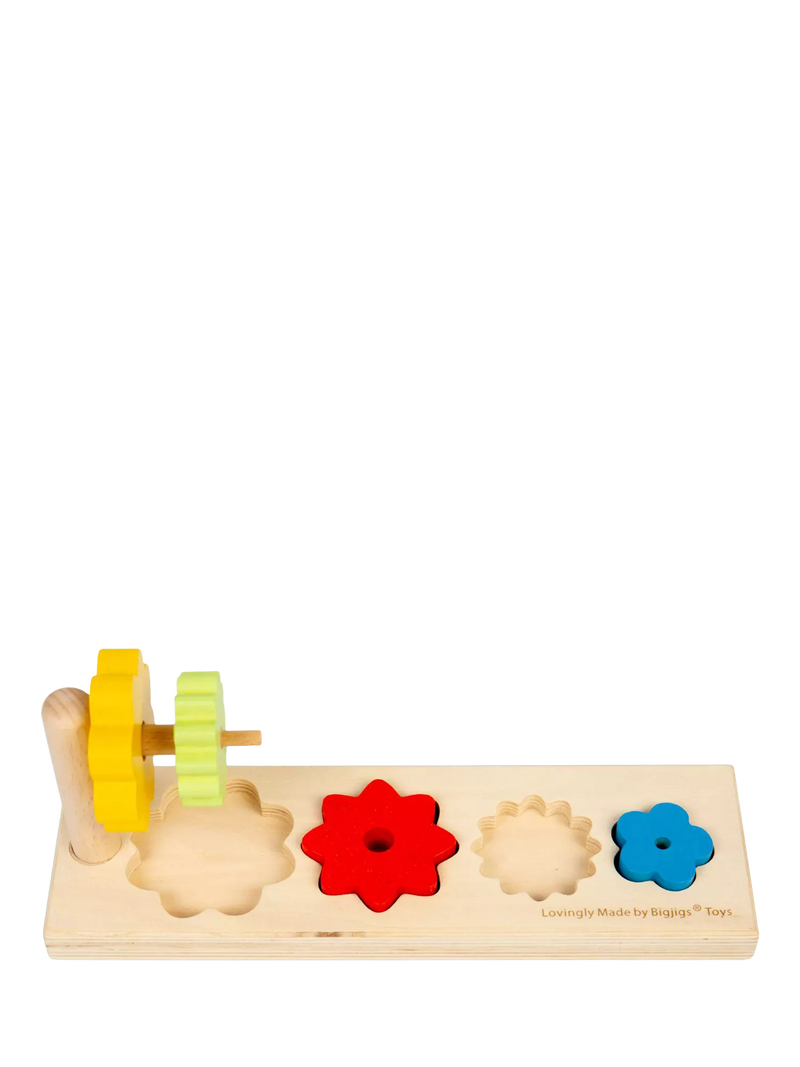 Bigjigs Toys wooden Flower Sorter shape-matching toy - British product