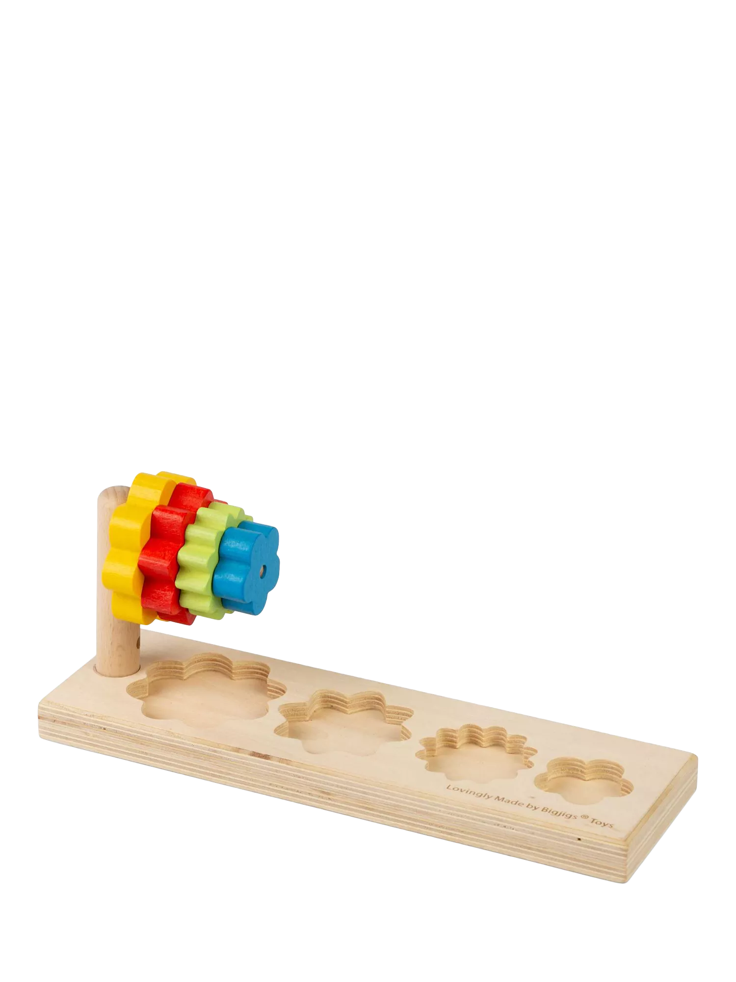 Bigjigs Toys wooden Flower Sorter shape-matching toy - British product