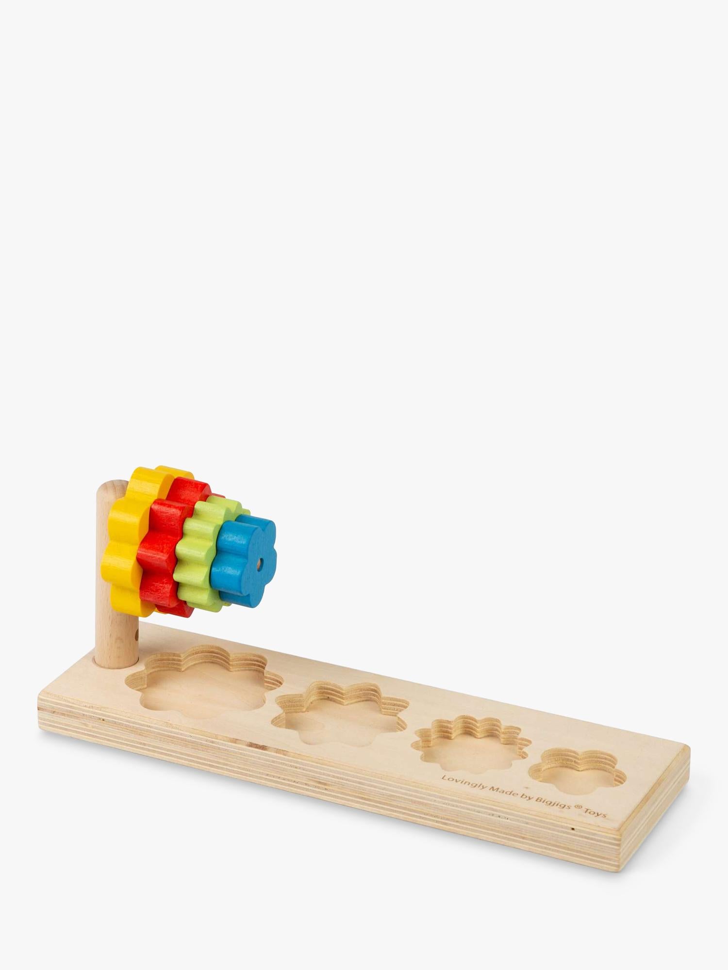 Bigjigs Toys wooden Flower Sorter shape-matching toy - British product