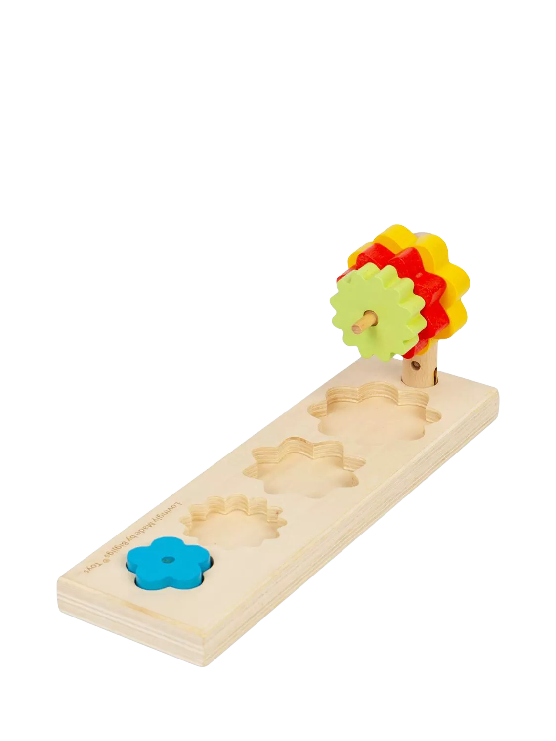 Bigjigs Toys wooden Flower Sorter shape-matching toy - British product